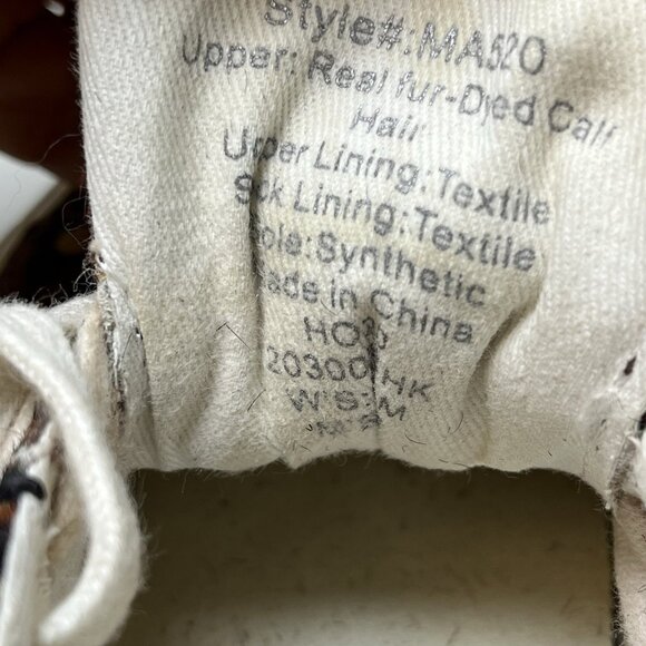 Madewell Calf Hair Sneakers‎ Womens Size 8.5 Painted Leopard Sidewalk Low Top - Picture 5 of 9